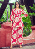 Flicklee Cotton Rose Red Kurti With Pant