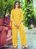 Flicklee Cotton Mustard Yellow Kurti With Pant